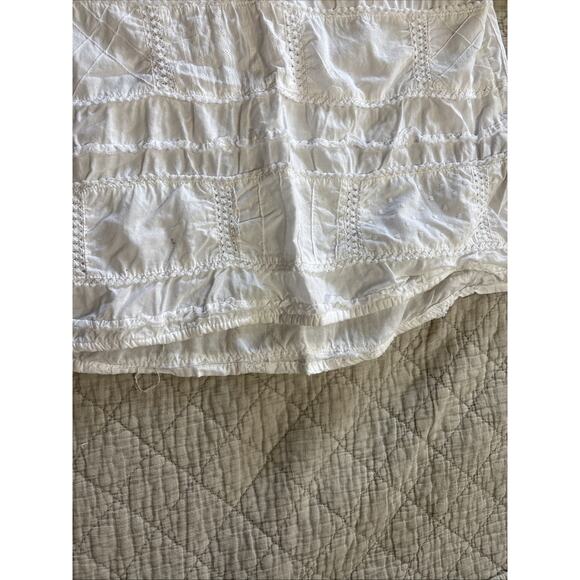 Dylan Highline Cotton Patchwork Long Sleeve Women Sz S 1/4 Button Sundance White - Picture 5 of 8